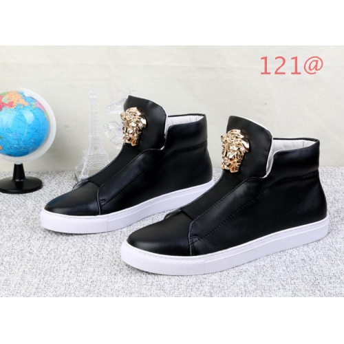 Versace High Tops Shoes For Men #136746 $100.60 USD, Wholesale Replica Versace High Tops Shoes