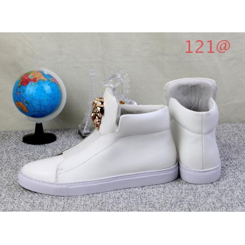 Replica Versace High Tops Shoes For Men #136747 $100.60 USD for Wholesale