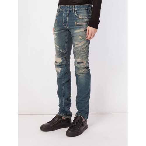 Replica Balmain Jeans For Men Trousers #238688 $68.00 USD for Wholesale