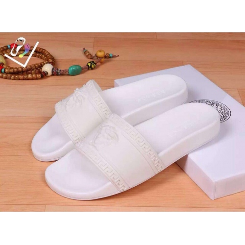 Versace Slippers For Men #262177 $42.00 USD, Wholesale Replica Versace Slippers