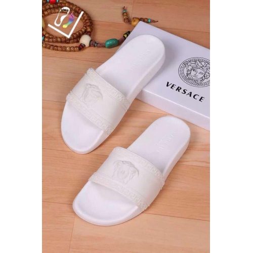 Replica Versace Slippers For Men #262177 $42.00 USD for Wholesale