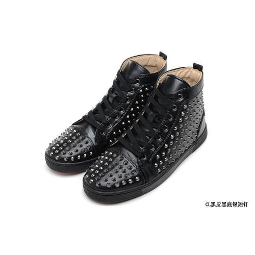 Replica Christian Louboutin CL High Tops Shoes For Men #265321 $115.00 USD for Wholesale