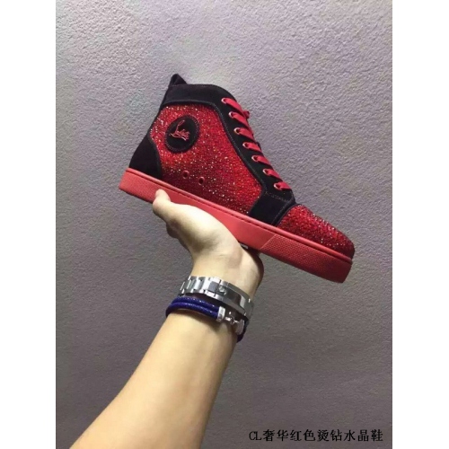 Christian Louboutin CL High Tops Shoes For Women #265386 $115.00 USD, Wholesale Replica Christian Louboutin High Top Shoes