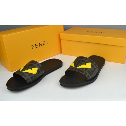 Fendi Slippers For Men #285886 $38.00 USD, Wholesale Replica Fendi Slippers