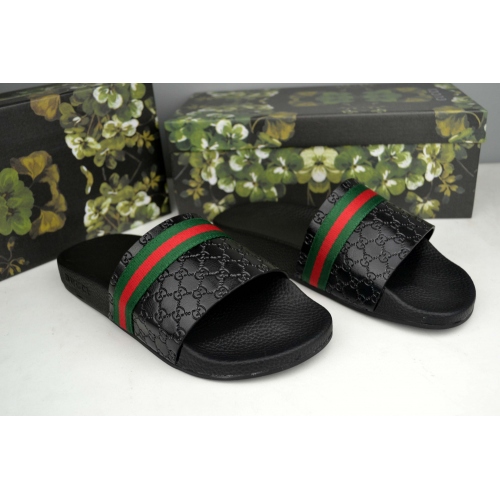 Gucci Slippers For Men #285952 $44.00 USD, Wholesale Replica Gucci Slippers