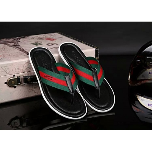 Gucci Slippers For Men #286461 $42.50 USD, Wholesale Replica Gucci Slippers