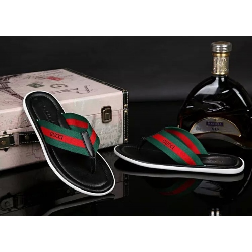 Replica Gucci Slippers For Men #286461 $42.50 USD for Wholesale