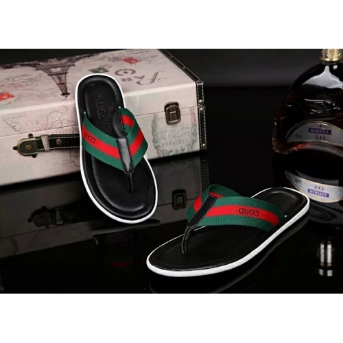 Replica Gucci Slippers For Men #286461 $42.50 USD for Wholesale