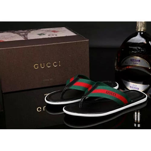 Replica Gucci Slippers For Men #286461 $42.50 USD for Wholesale