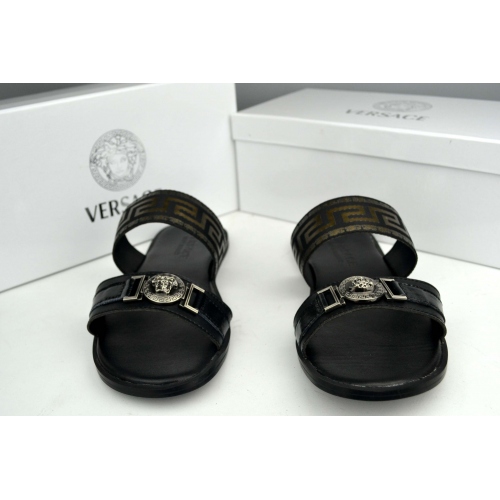 Replica Versace Slippers For Men #287838 $42.80 USD for Wholesale