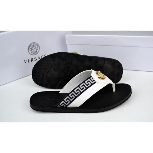 Versace Slippers For Men #287850 $40.00 USD, Wholesale Replica Versace Slippers