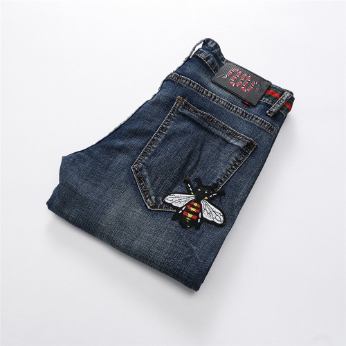 Replica Gucci Jeans For Men #312875 $40.00 USD for Wholesale