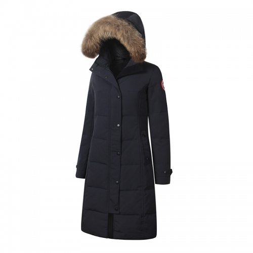 Canada Goose Down Coats Long Sleeved For Women #337068 $202.00 USD, Wholesale Replica Canada Goose Down Feather Coat