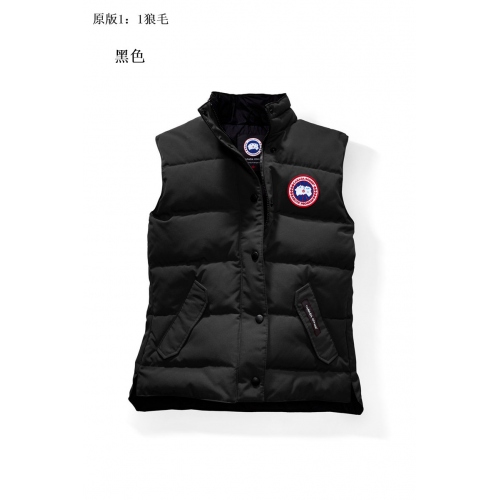 Canada Goose Down Vests Sleeveless For Women #339987 $154.50 USD, Wholesale Replica Canada Goose Down Feather Coat