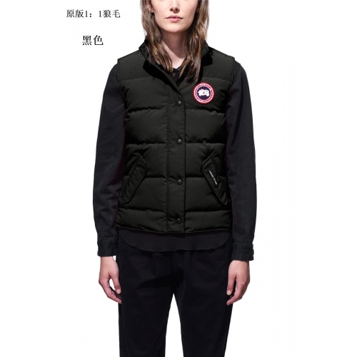 Replica Canada Goose Down Vests Sleeveless For Women #339987 $154.50 USD for Wholesale