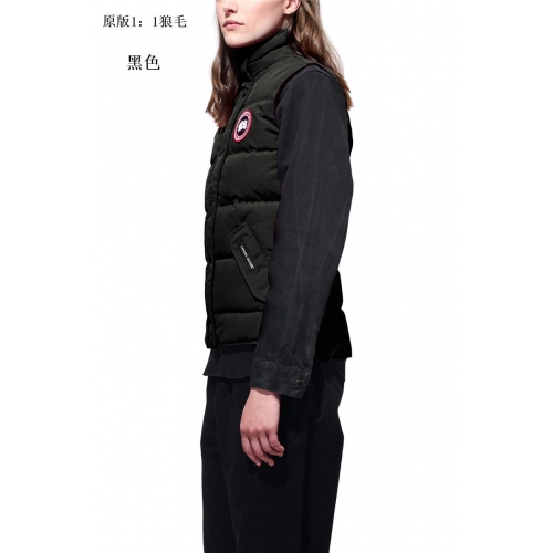 Replica Canada Goose Down Vests Sleeveless For Women #339987 $154.50 USD for Wholesale