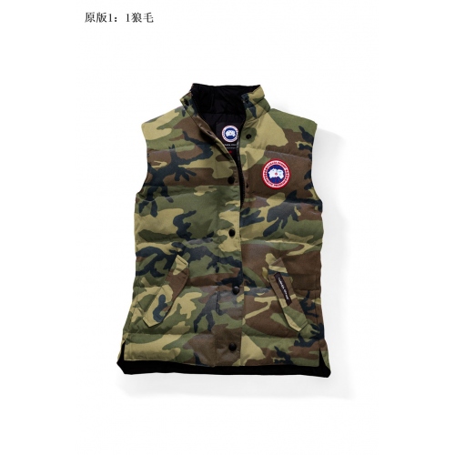 Canada Goose Down Vests Sleeveless For Women #339989 $154.50 USD, Wholesale Replica Canada Goose Down Feather Coat