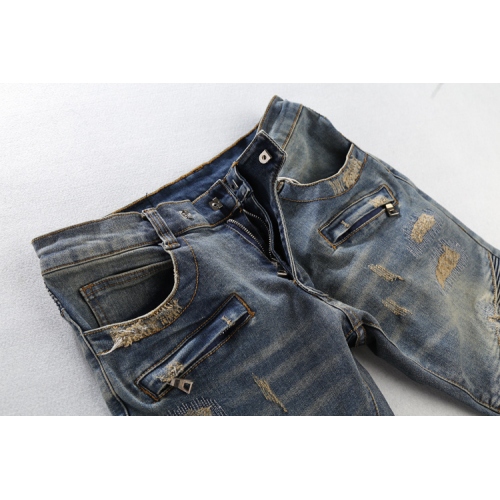 Replica Balmain Jeans For Men #364739 $68.00 USD for Wholesale