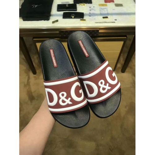 Dolce &amp; Gabbana D&amp;G Slippers For Men #365595 $48.00 USD, Wholesale Replica Dolce &amp; Gabbana D&amp;G Slippers