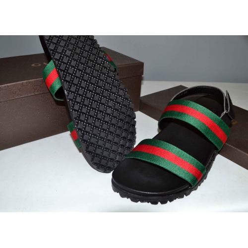 Replica Gucci Sandal For Men #365795 $42.10 USD for Wholesale