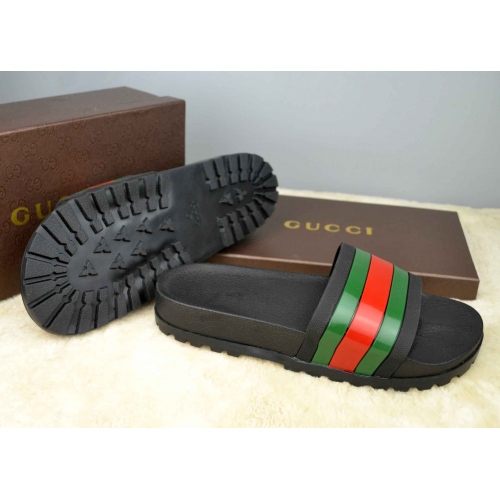 Replica Gucci Slippers For Men #365820 $42.10 USD for Wholesale