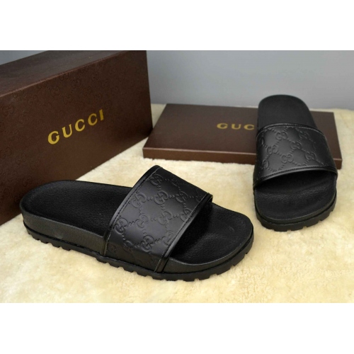 Gucci Slippers For Men #365829 $42.10 USD, Wholesale Replica Gucci Slippers