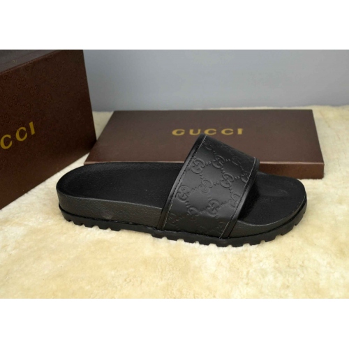 Replica Gucci Slippers For Men #365829 $42.10 USD for Wholesale