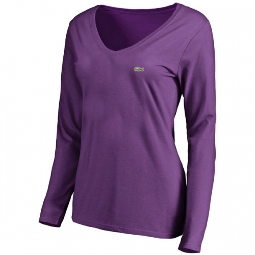 Lacoste T-Shirts Long Sleeved For Women #415601 $24.80 USD, Wholesale Replica Lacoste T-Shirts