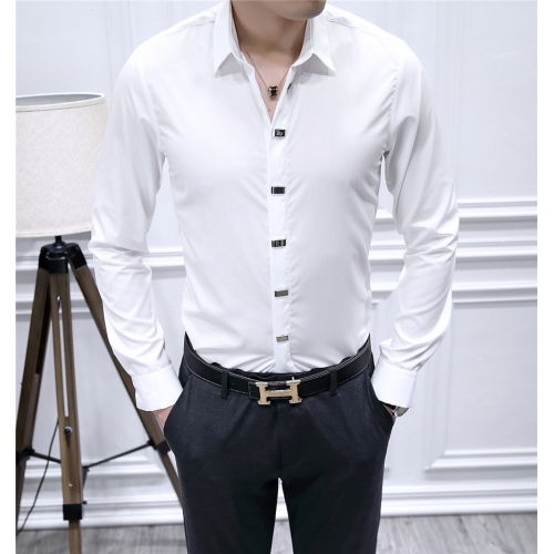 Armani Shirts Long Sleeved For Men #428542 $86.50 USD, Wholesale Replica Armani Shirts