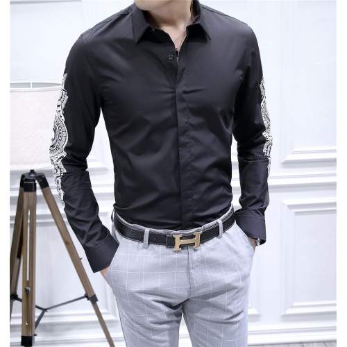 Dolce &amp; Gabbana Shirts Long Sleeved For Men #428641 $86.50 USD, Wholesale Replica Dolce &amp; Gabbana D&amp;G Shirts