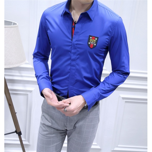 Gucci Shirts Long Sleeved For Men #428660 $82.00 USD, Wholesale Replica Gucci Shirts