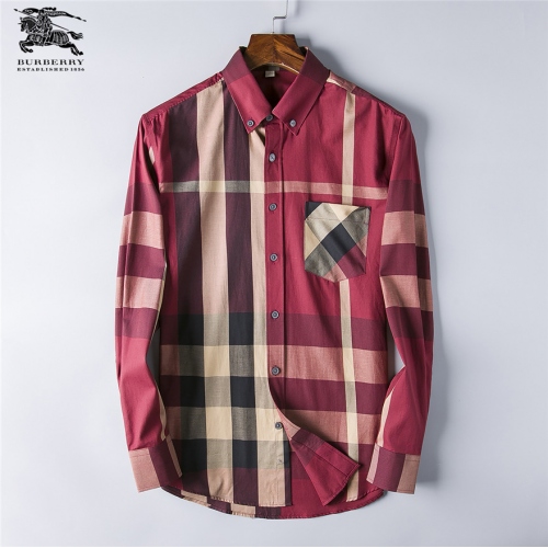 Burberry Shirts Long Sleeved For Men #428727 $40.00 USD, Wholesale Replica Burberry Shirts