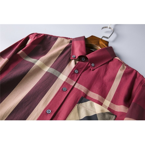 Replica Burberry Shirts Long Sleeved For Men #428727 $40.00 USD for Wholesale