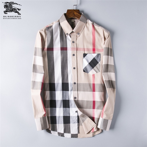 Burberry Shirts Long Sleeved For Men #428728 $40.00 USD, Wholesale Replica Burberry Shirts