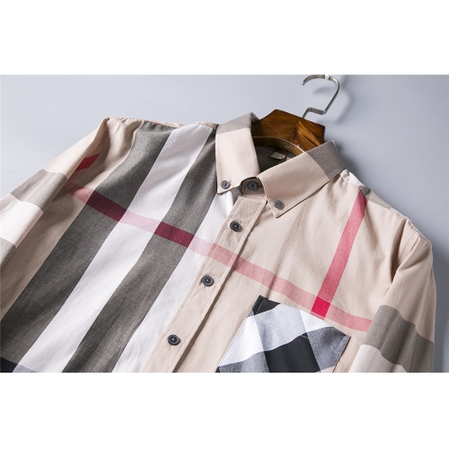 Replica Burberry Shirts Long Sleeved For Men #428728 $40.00 USD for Wholesale