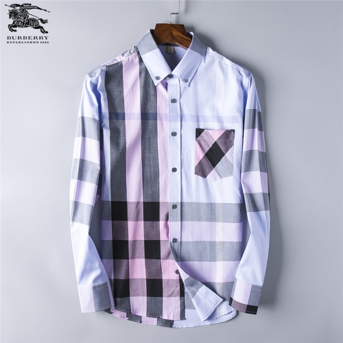 Burberry Shirts Long Sleeved For Men #428729 $40.00 USD, Wholesale Replica Burberry Shirts