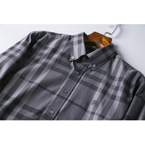 Replica Burberry Shirts Long Sleeved For Men #428748 $38.00 USD for Wholesale