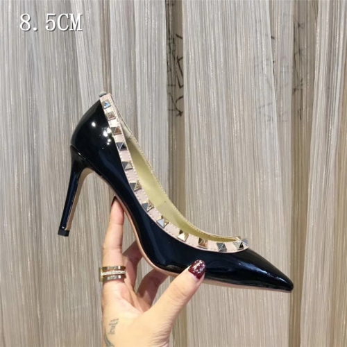 Valentino High-Heeled Shoes For Women #432724 $81.00 USD, Wholesale Replica Valentino High-Heeled Shoes