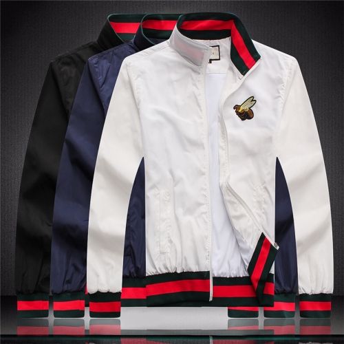 Replica Gucci Jackets Long Sleeved For Men #434437 $52.00 USD for Wholesale