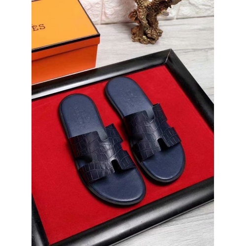 Hermes Slippers For Men #434884 $52.00 USD, Wholesale Replica Hermes Slippers