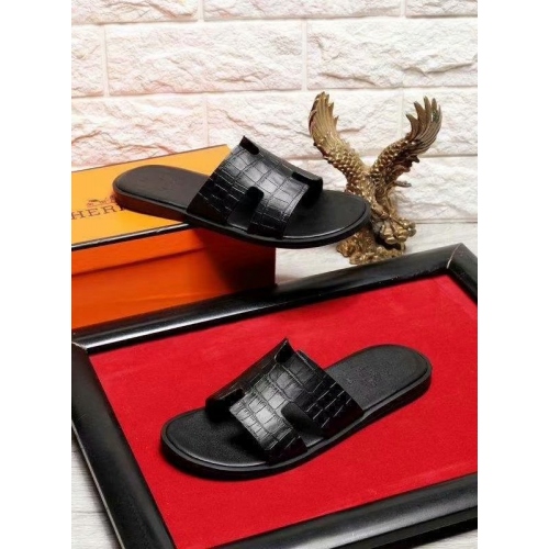 Replica Hermes Slippers For Men #434886 $52.00 USD for Wholesale