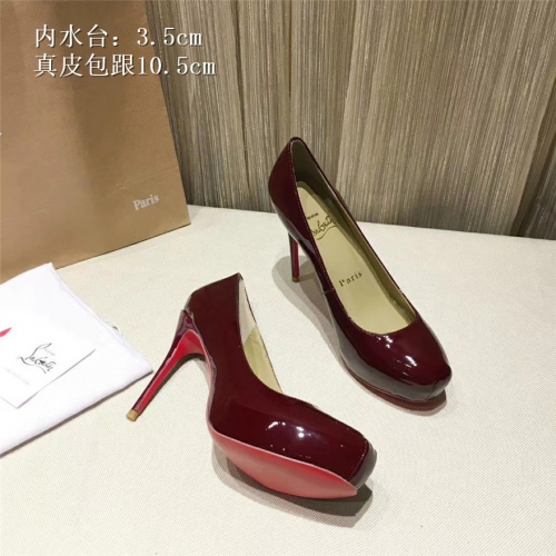 Replica Christian Louboutin CL High-heeled Shoes For Women #436816 $84.00 USD for Wholesale