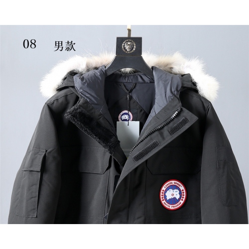 Replica Canada Goose Down Coats Long Sleeved For Men #445361 $276.00 USD for Wholesale