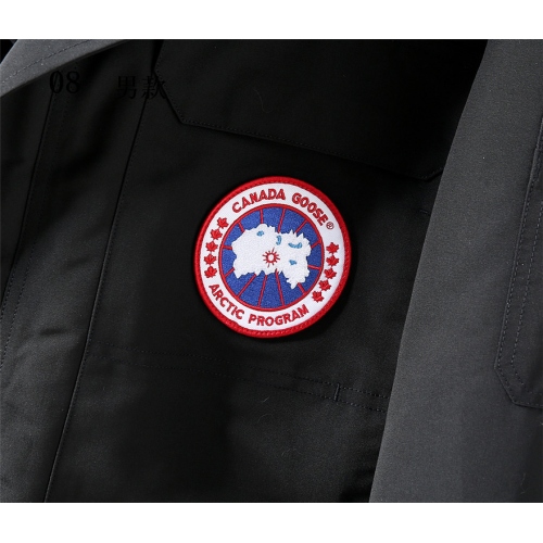 Replica Canada Goose Down Coats Long Sleeved For Men #445361 $276.00 USD for Wholesale