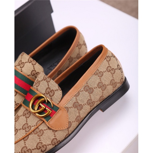 Replica Gucci Leather Shoes For Men #477651 $82.00 USD for Wholesale