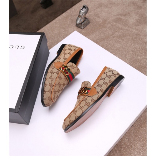 Replica Gucci Leather Shoes For Men #477651 $82.00 USD for Wholesale