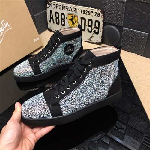 Christian Louboutin CL High Tops Shoes For Men #477784 $85.00 USD, Wholesale Replica Christian Louboutin High Top Shoes