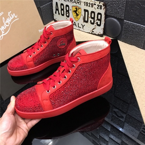 Christian Louboutin CL High Tops Shoes For Men #477785 $85.00 USD, Wholesale Replica Christian Louboutin High Top Shoes