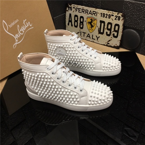 Replica Christian Louboutin CL High Tops Shoes For Women #477827 $85.00 USD for Wholesale