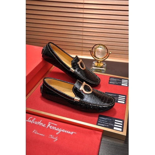 Salvatore Ferragamo SF Leather Shoes For Men #478157 $78.00 USD, Wholesale Replica Salvatore Ferragamo Leather Shoes